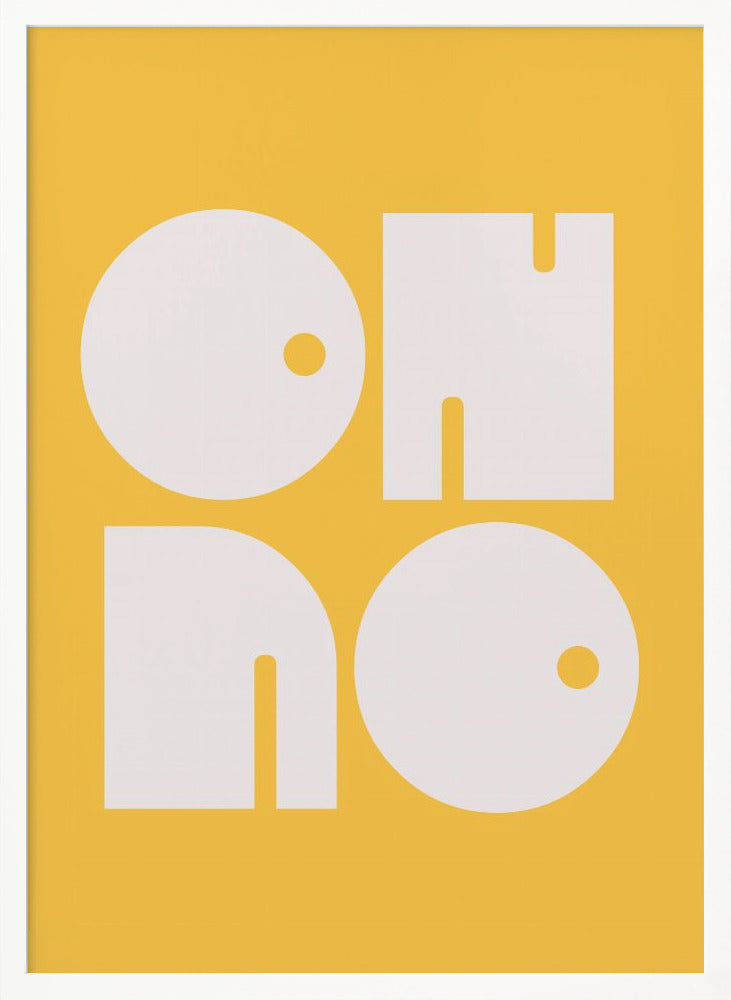 Oh No Yellowratio 3x4 Print By Bohonewart - Poster / Art Print