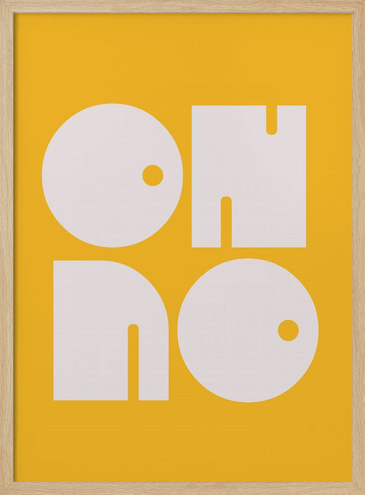Oh No Yellowratio 3x4 Print By Bohonewart - Poster / Art Print