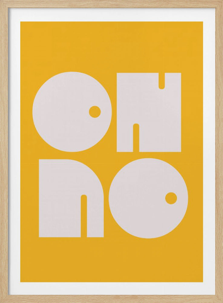 Oh No Yellowratio 3x4 Print By Bohonewart - Poster / Art Print