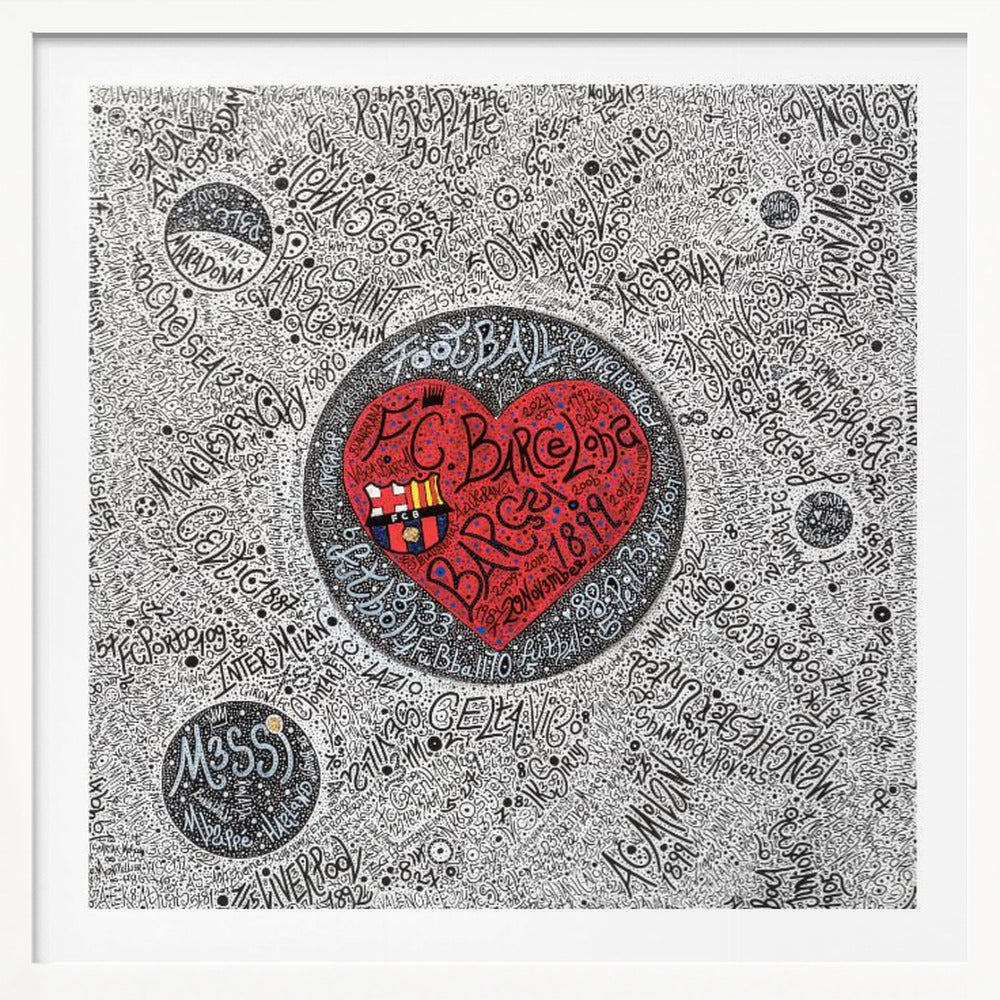 4 the Lov3 of Football - Poster / Art Print