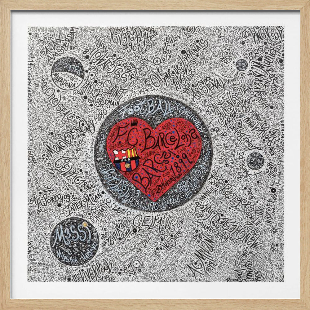 4 the Lov3 of Football - Poster / Art Print