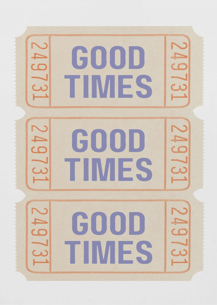 Coastal Blue Good Times - Poster / Art Print