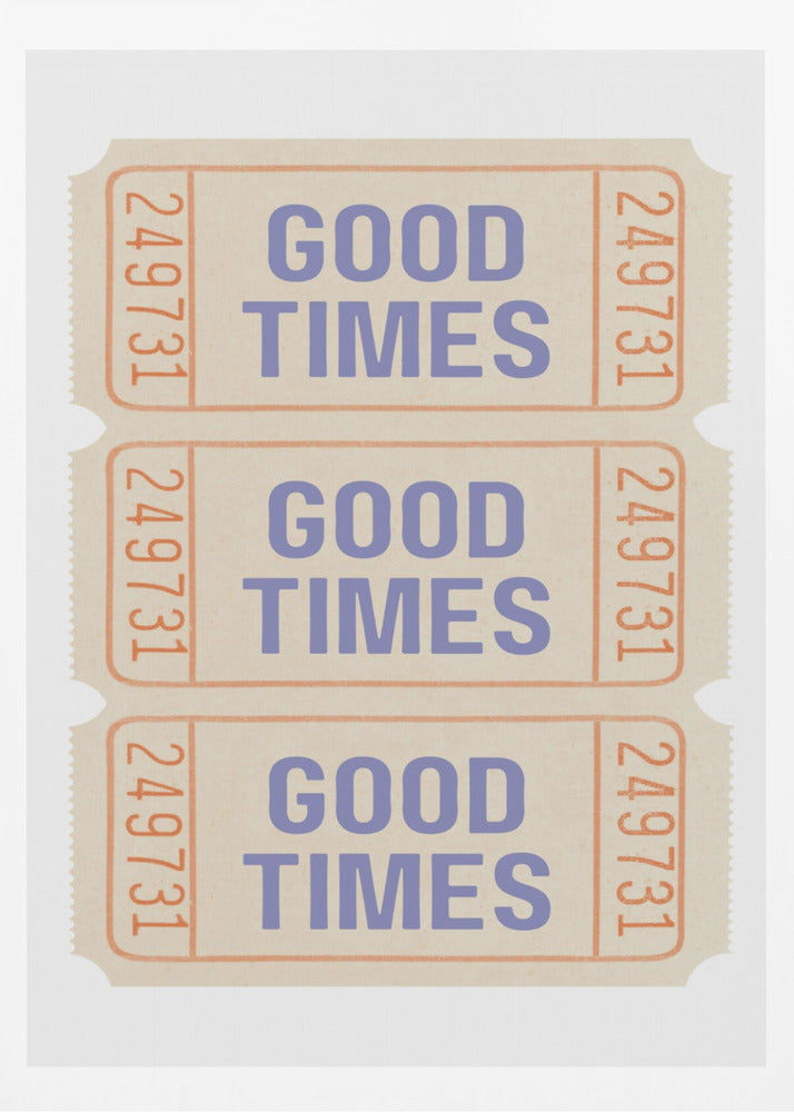 Coastal Blue Good Times - Poster / Art Print