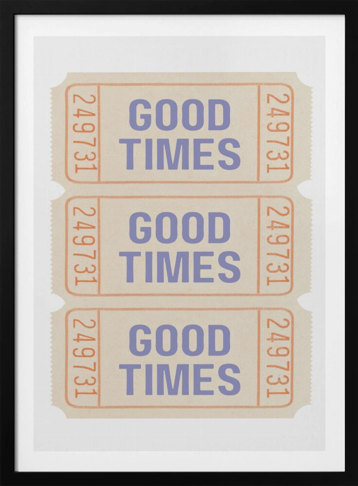 Coastal Blue Good Times - Poster / Art Print