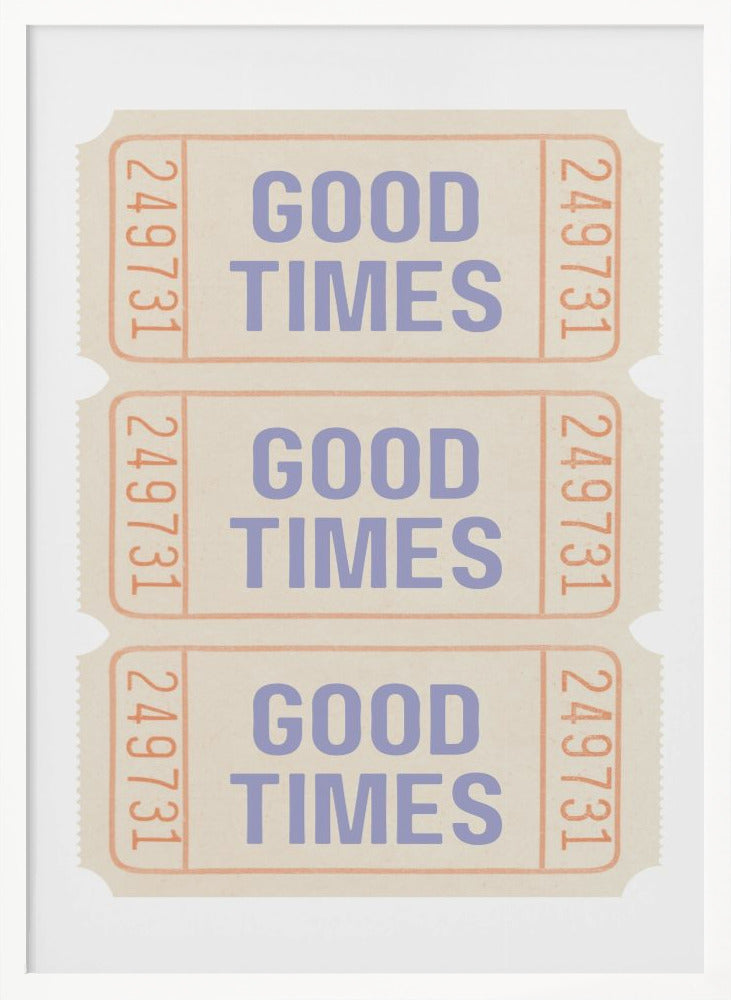 Coastal Blue Good Times - Poster / Art Print