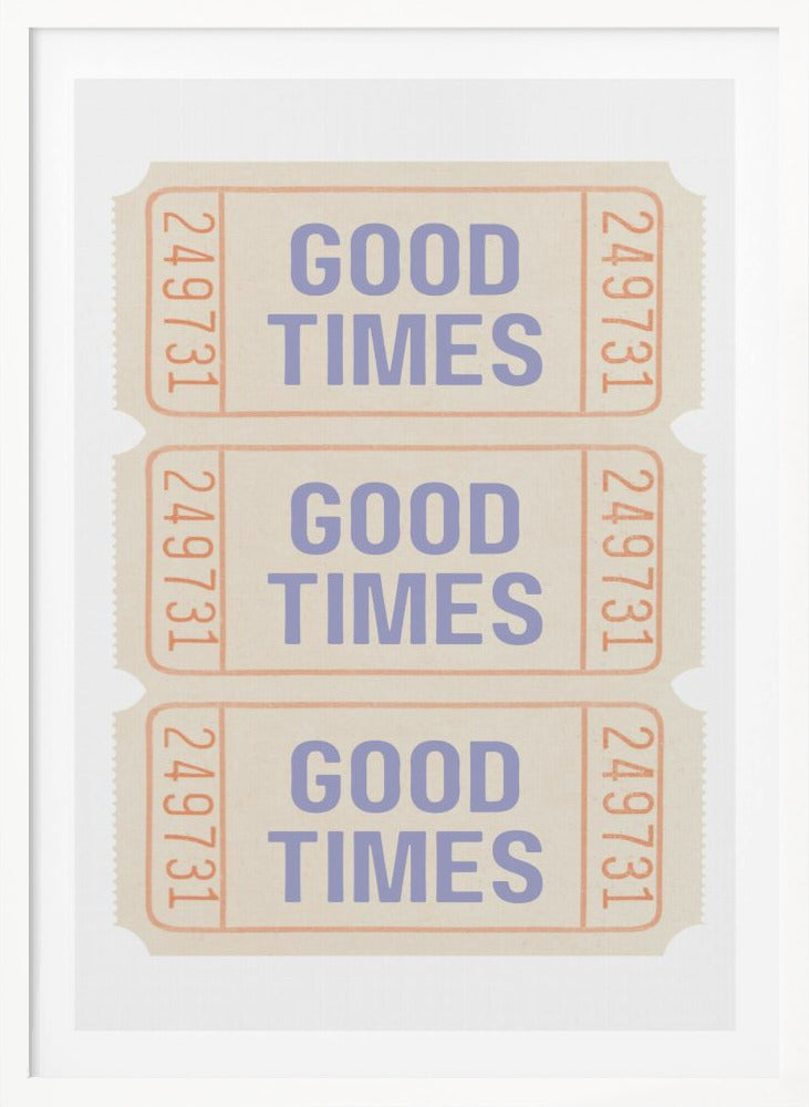 Coastal Blue Good Times - Poster / Art Print