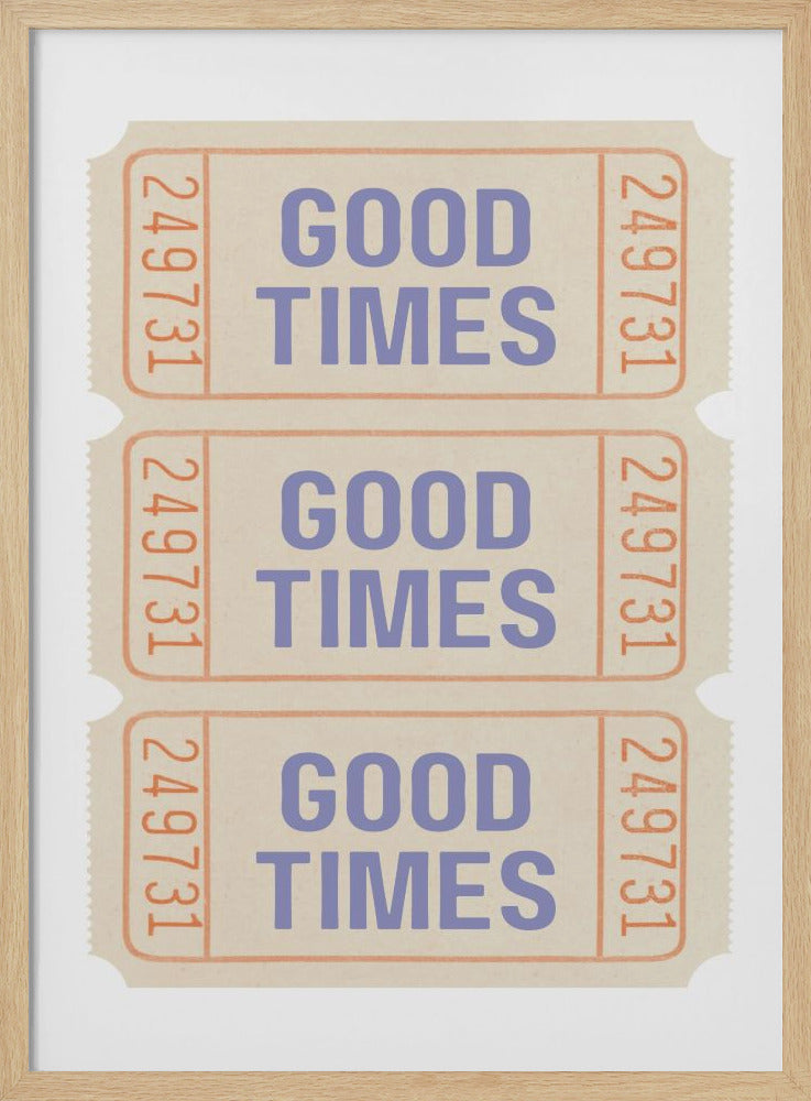 Coastal Blue Good Times - Poster / Art Print