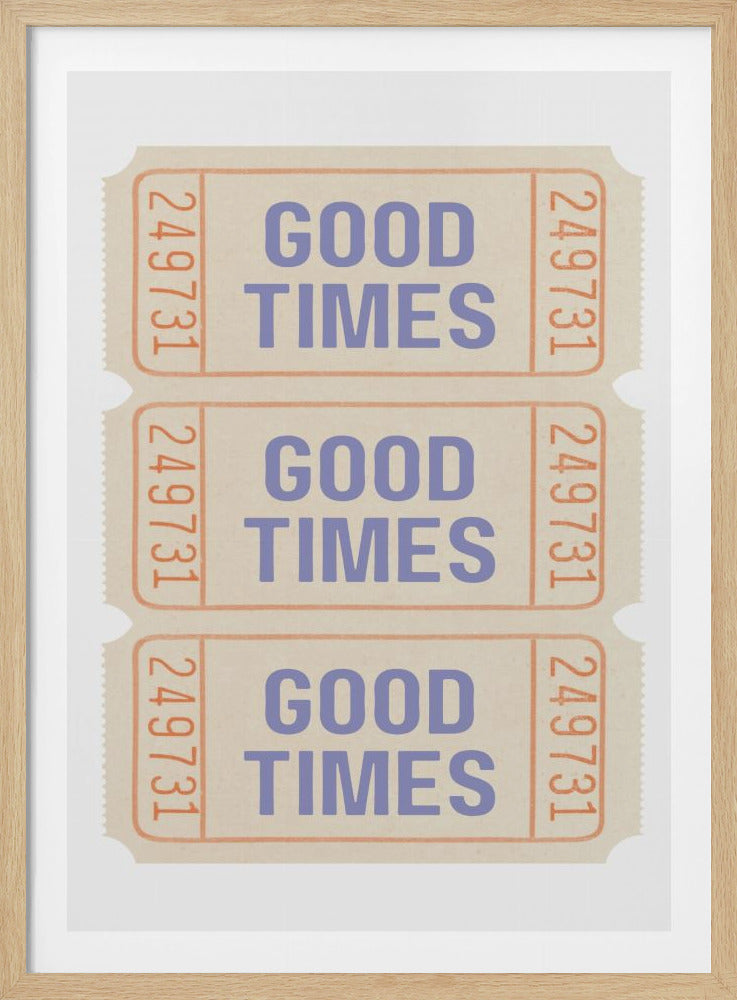 Coastal Blue Good Times - Poster / Art Print
