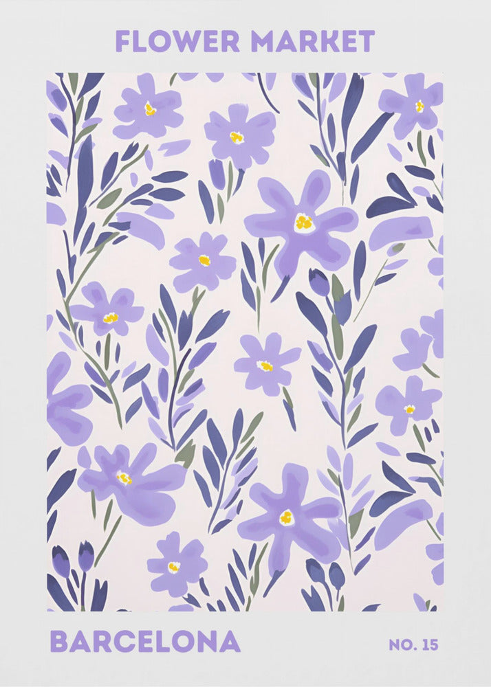 Flower Market Barcelona - Poster / Art Print