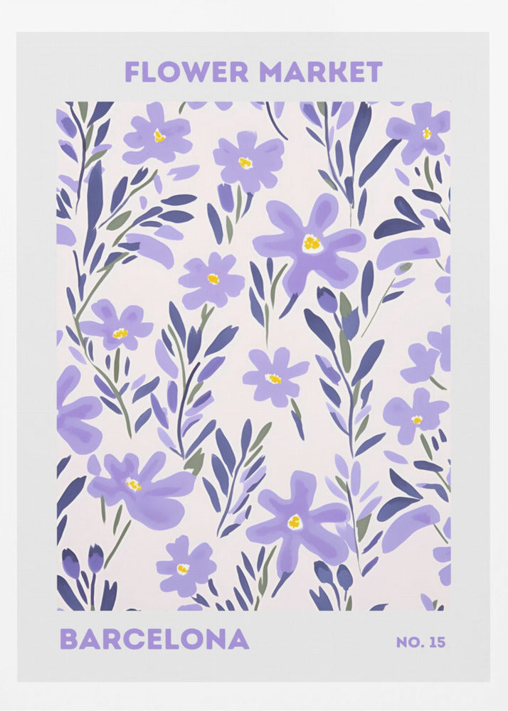 Flower Market Barcelona - Poster / Art Print