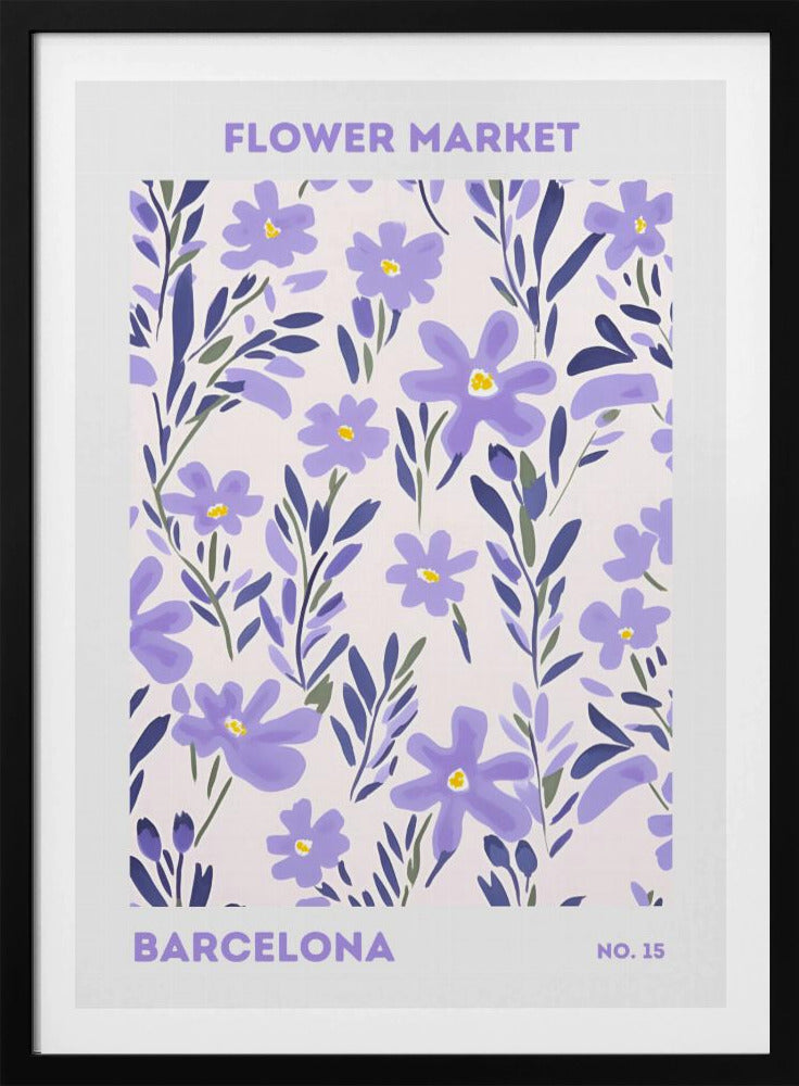 Flower Market Barcelona - Poster / Art Print