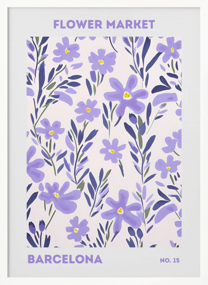 Flower Market Barcelona - Poster / Art Print