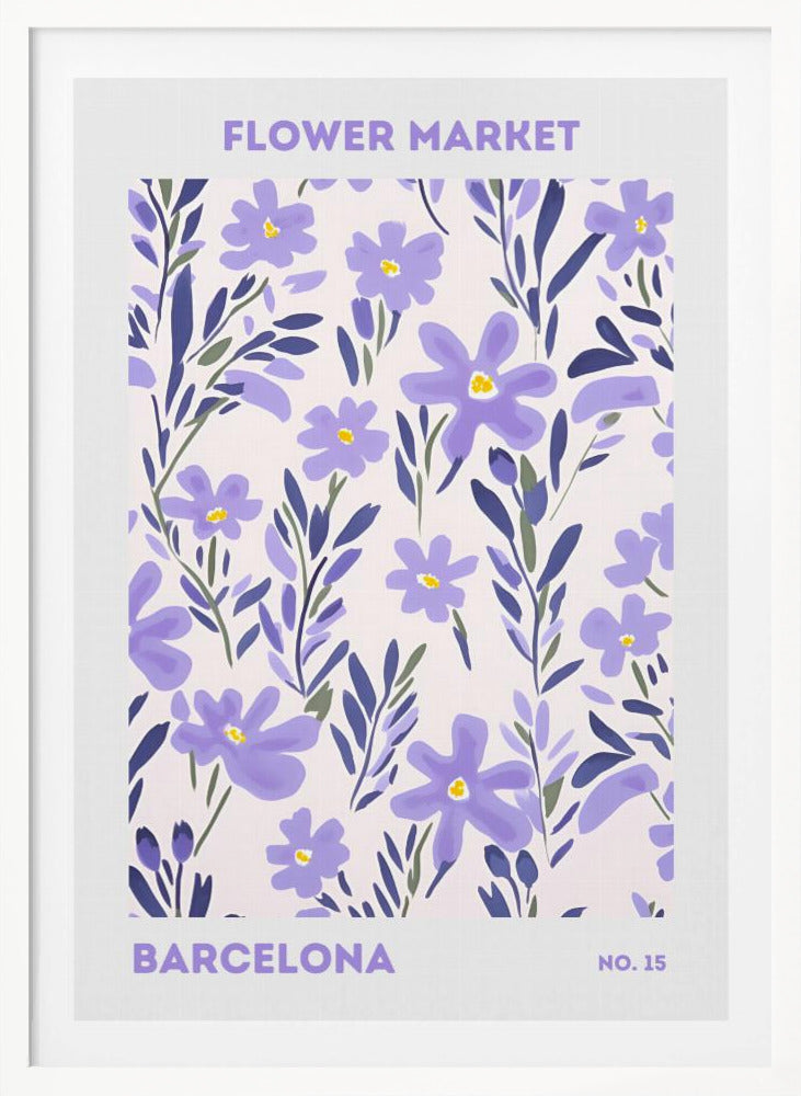 Flower Market Barcelona - Poster / Art Print