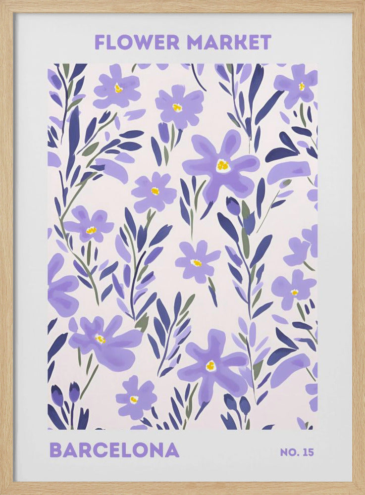 Flower Market Barcelona - Poster / Art Print