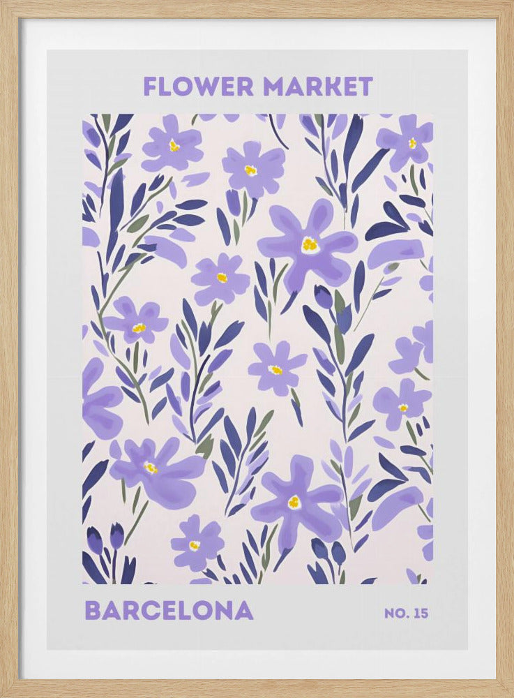 Flower Market Barcelona - Poster / Art Print