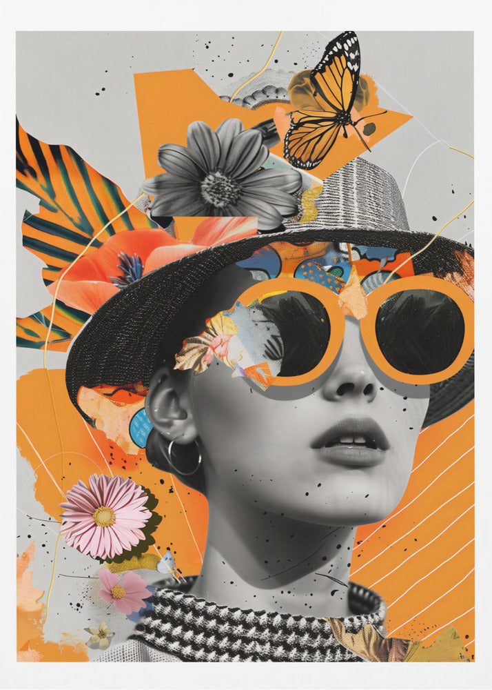 The Collage Girl No 1 - Poster / Art Print