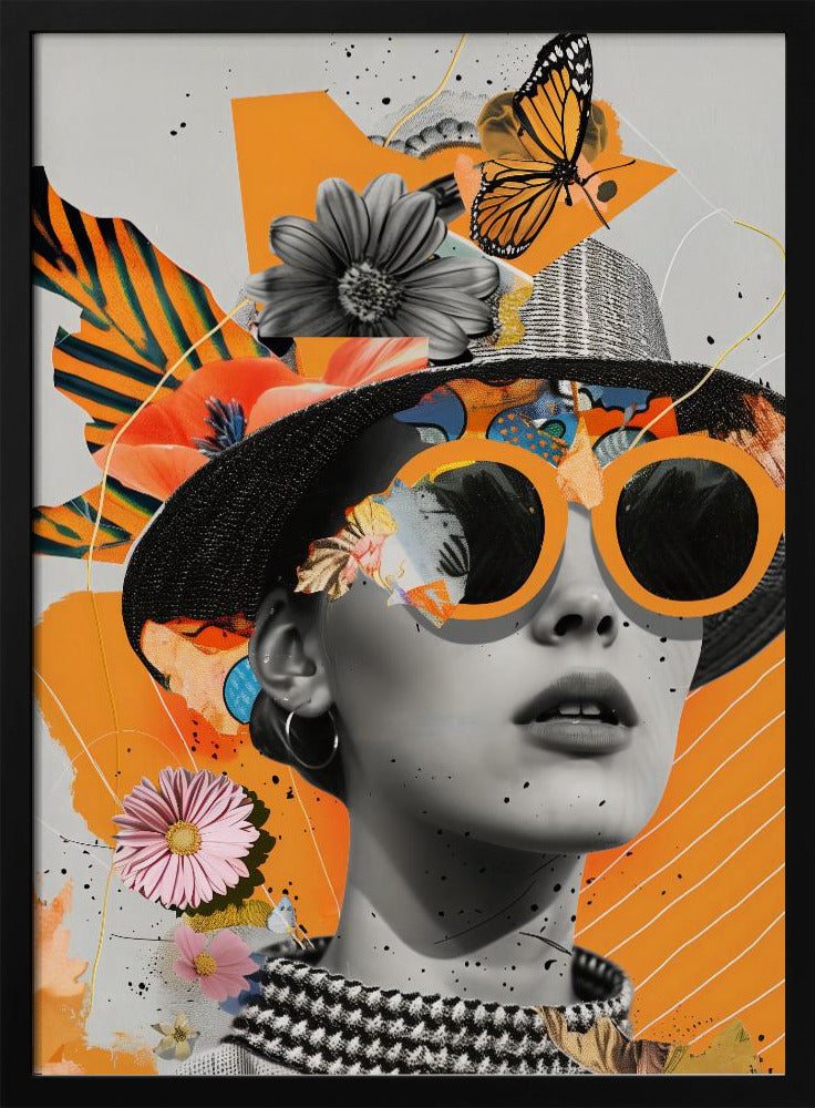 The Collage Girl No 1 - Poster / Art Print