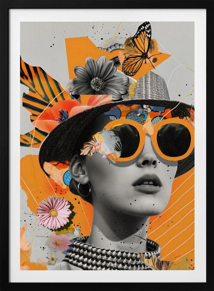 The Collage Girl No 1 - Poster / Art Print