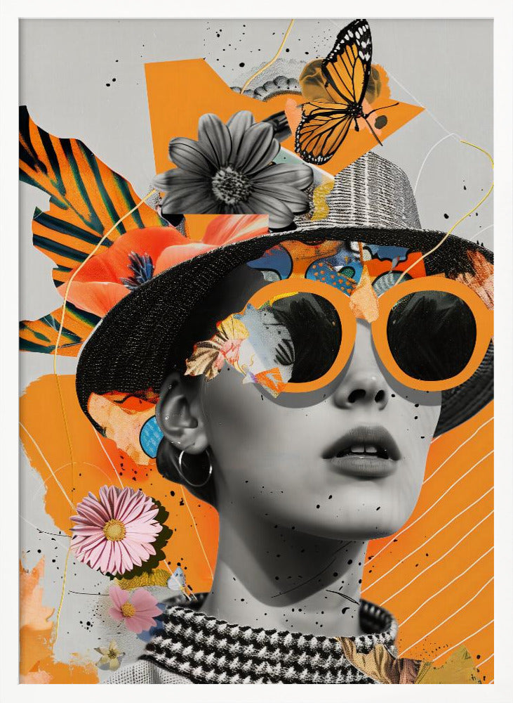 The Collage Girl No 1 - Poster / Art Print