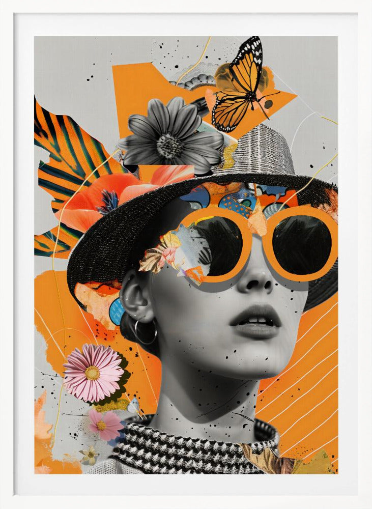 The Collage Girl No 1 - Poster / Art Print