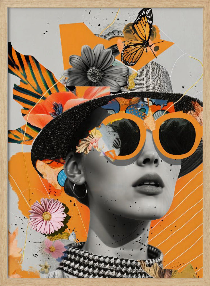 The Collage Girl No 1 - Poster / Art Print