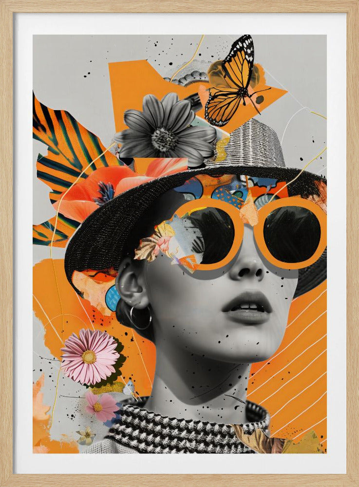 The Collage Girl No 1 - Poster / Art Print