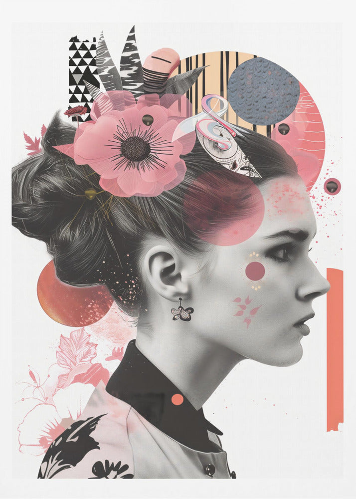 The Collage Girl No 2 - Poster / Art Print