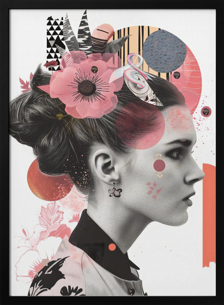 The Collage Girl No 2 - Poster / Art Print