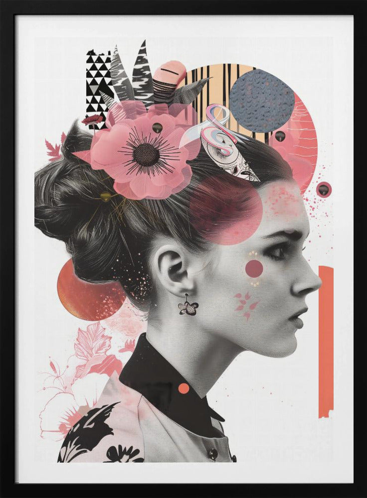 The Collage Girl No 2 - Poster / Art Print