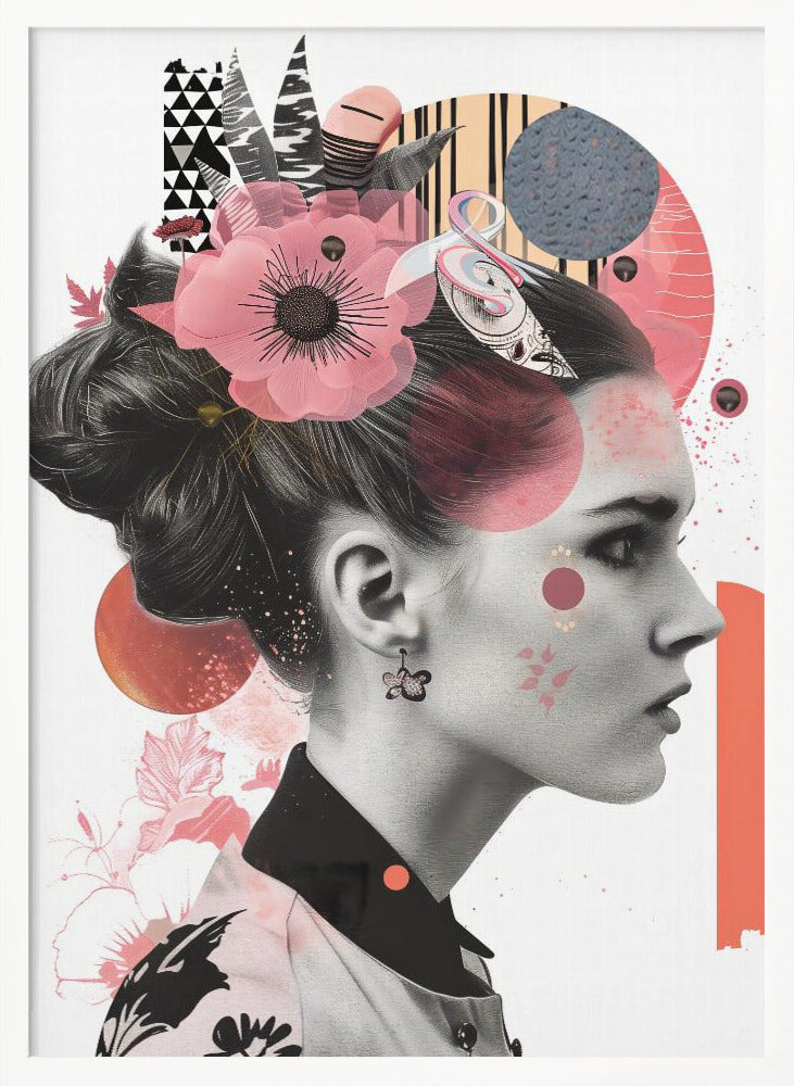 The Collage Girl No 2 - Poster / Art Print