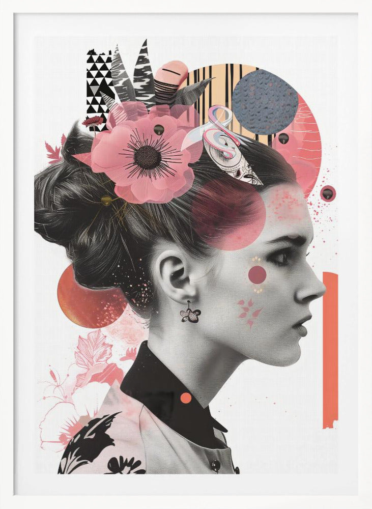 The Collage Girl No 2 - Poster / Art Print
