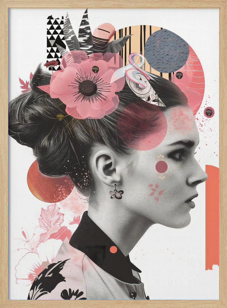 The Collage Girl No 2 - Poster / Art Print