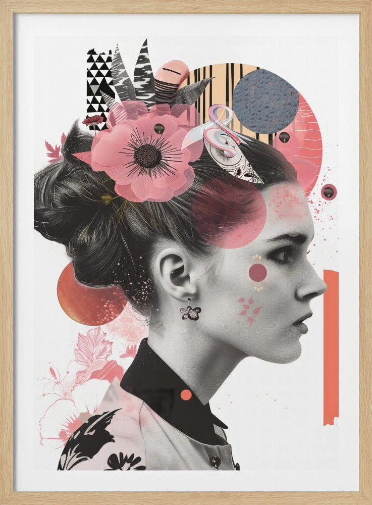 The Collage Girl No 2 - Poster / Art Print