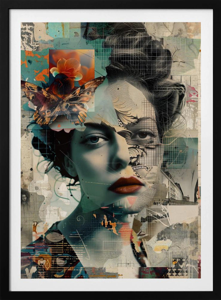 The Collage Girl No 3 - Poster / Art Print
