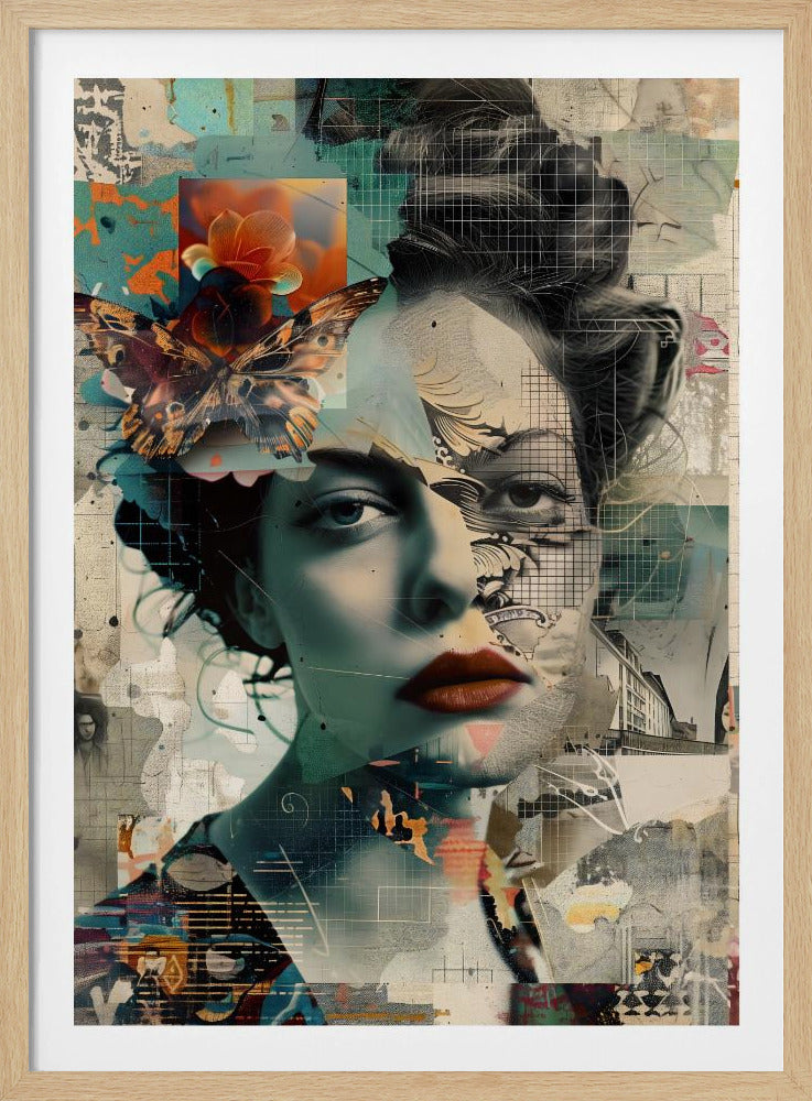 The Collage Girl No 3 - Poster / Art Print