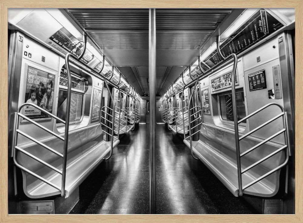 NYC subway N train Brooklyn New York - Poster / Art Print