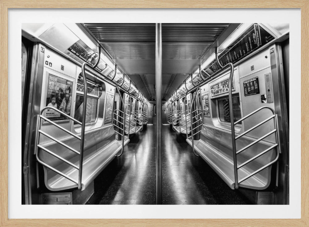 NYC subway N train Brooklyn New York - Poster / Art Print