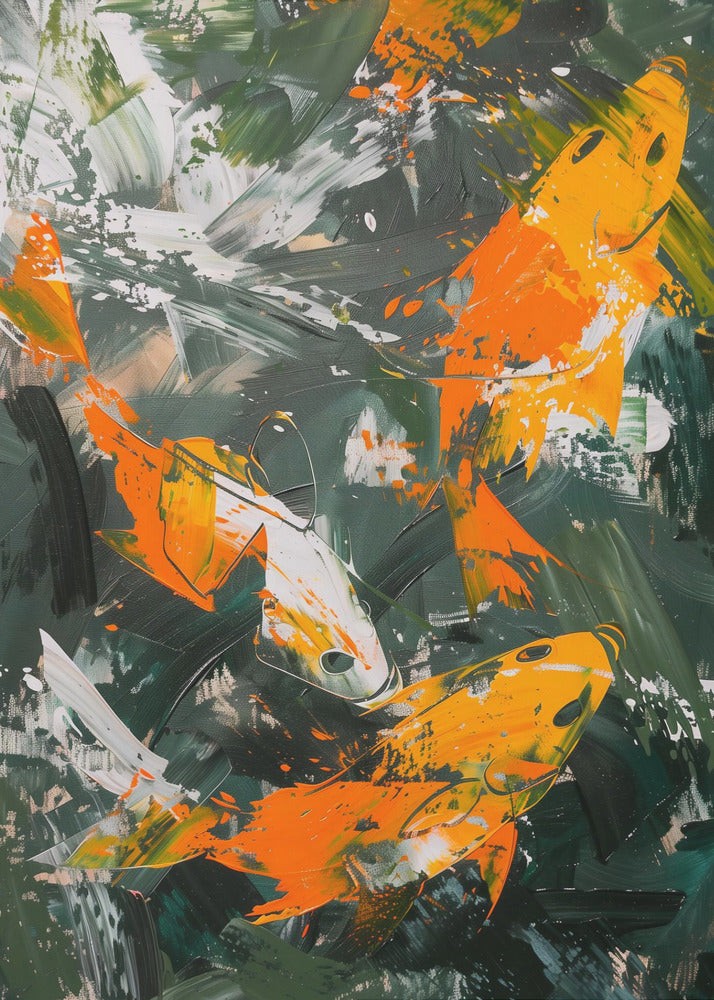 The Abstract Fishes - Poster / Art Print