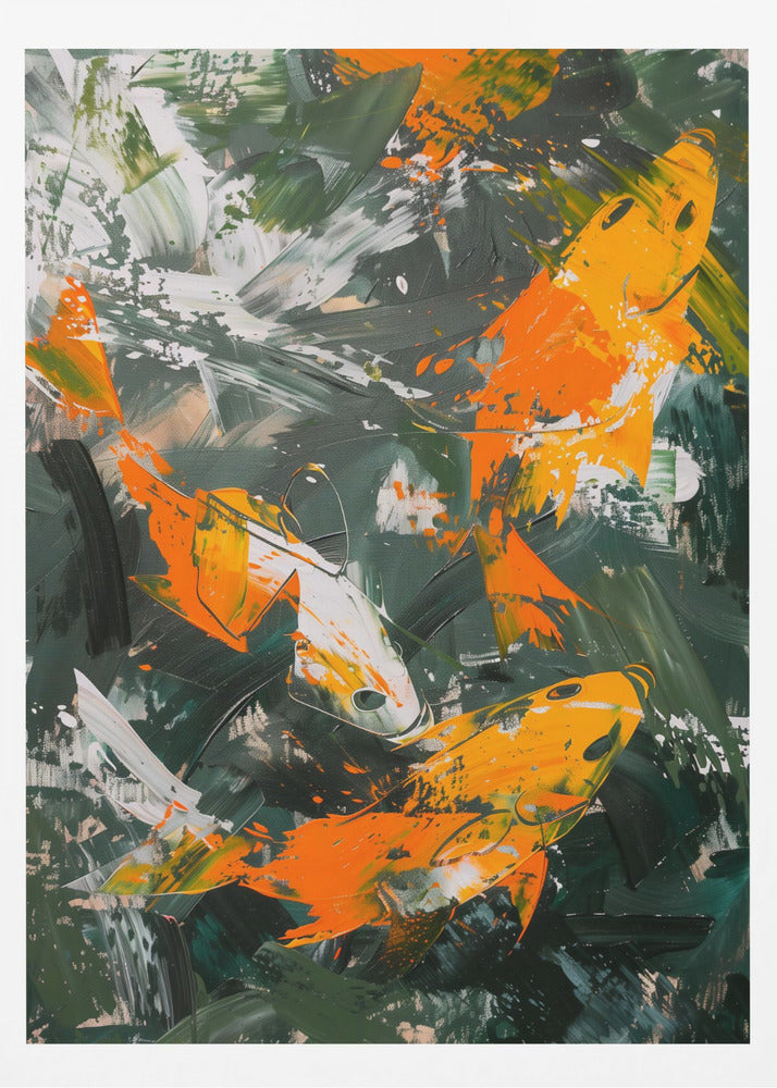 The Abstract Fishes - Poster / Art Print