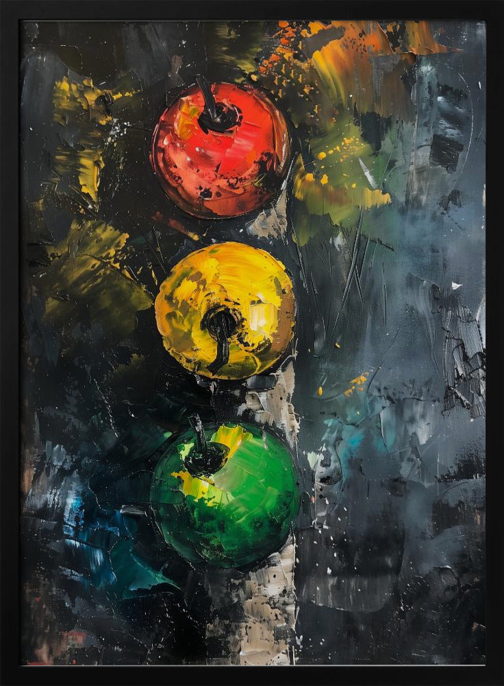 Apple Traffic Light - Poster / Art Print