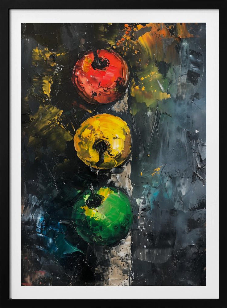 Apple Traffic Light - Poster / Art Print