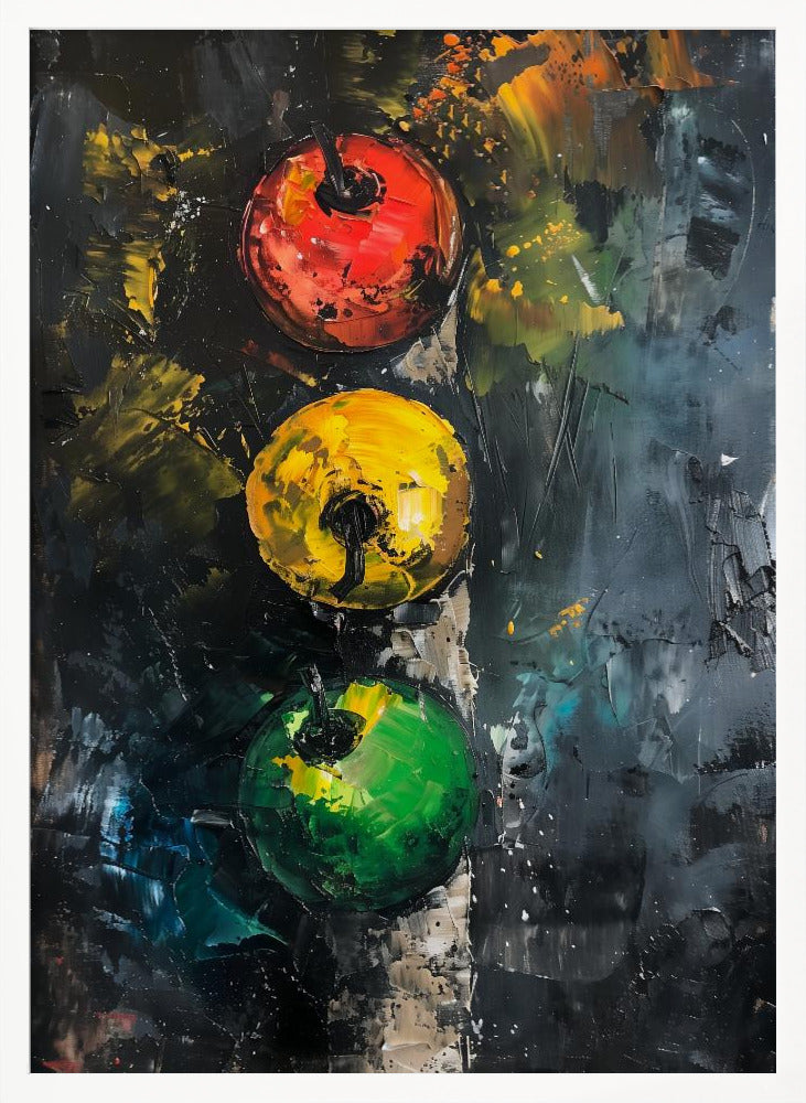 Apple Traffic Light - Poster / Art Print