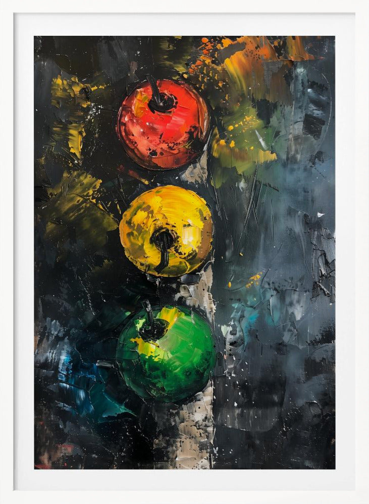 Apple Traffic Light - Poster / Art Print