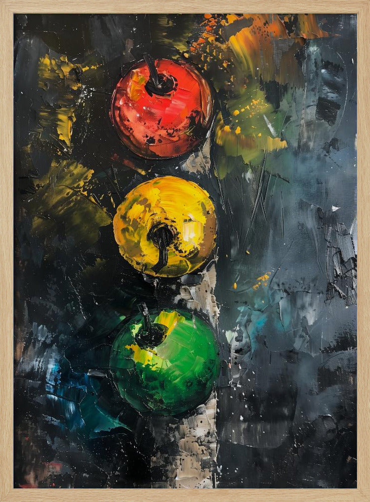 Apple Traffic Light - Poster / Art Print