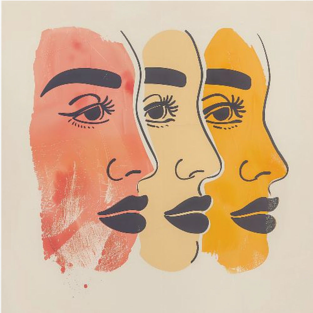 Three Faces - Poster / Art Print