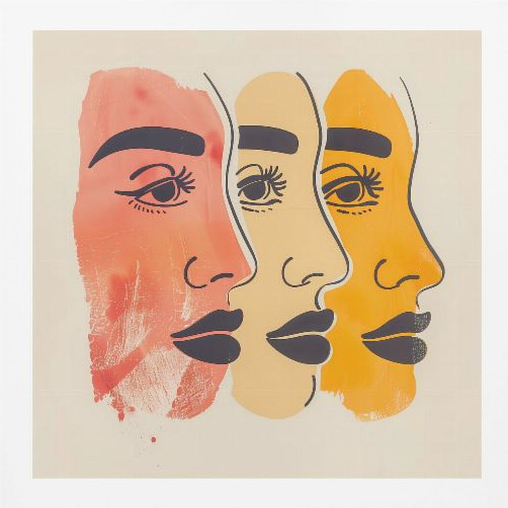 Three Faces - Poster / Art Print