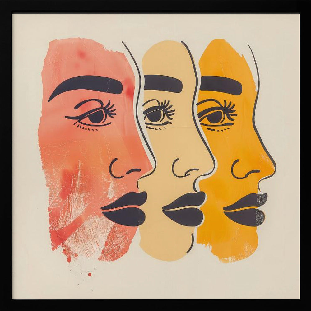 Three Faces - Poster / Art Print