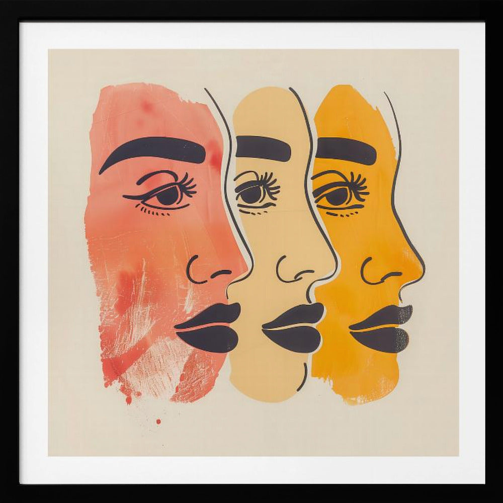 Three Faces - Poster / Art Print