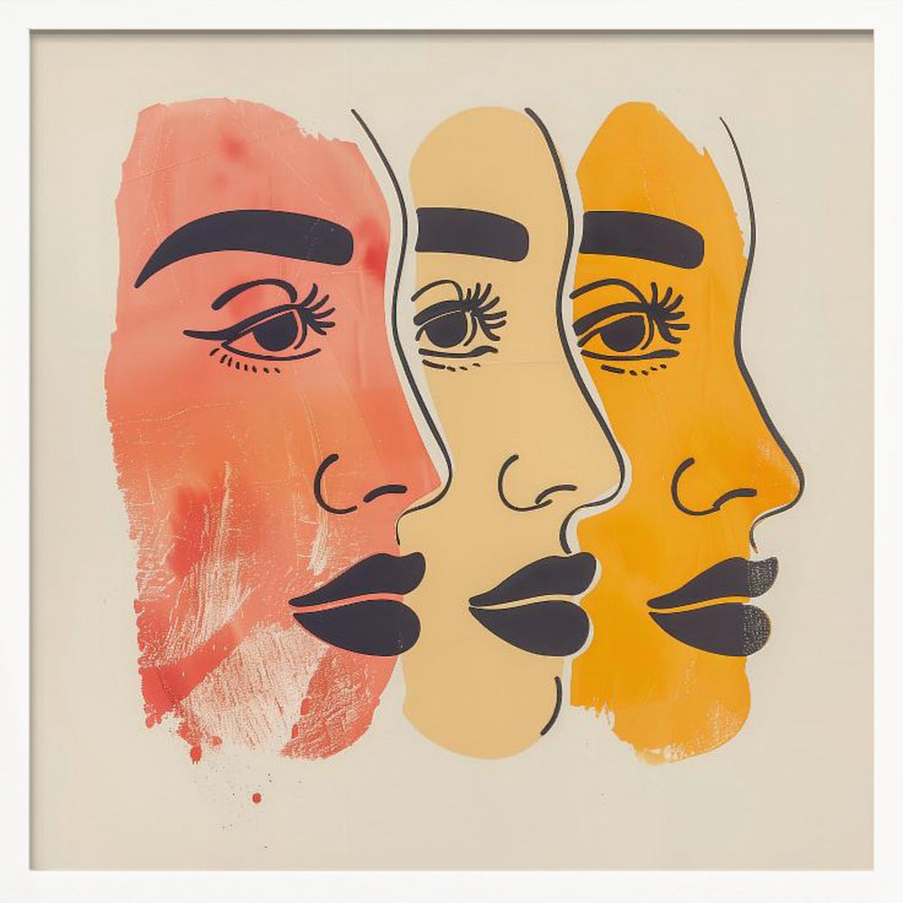 Three Faces - Poster / Art Print