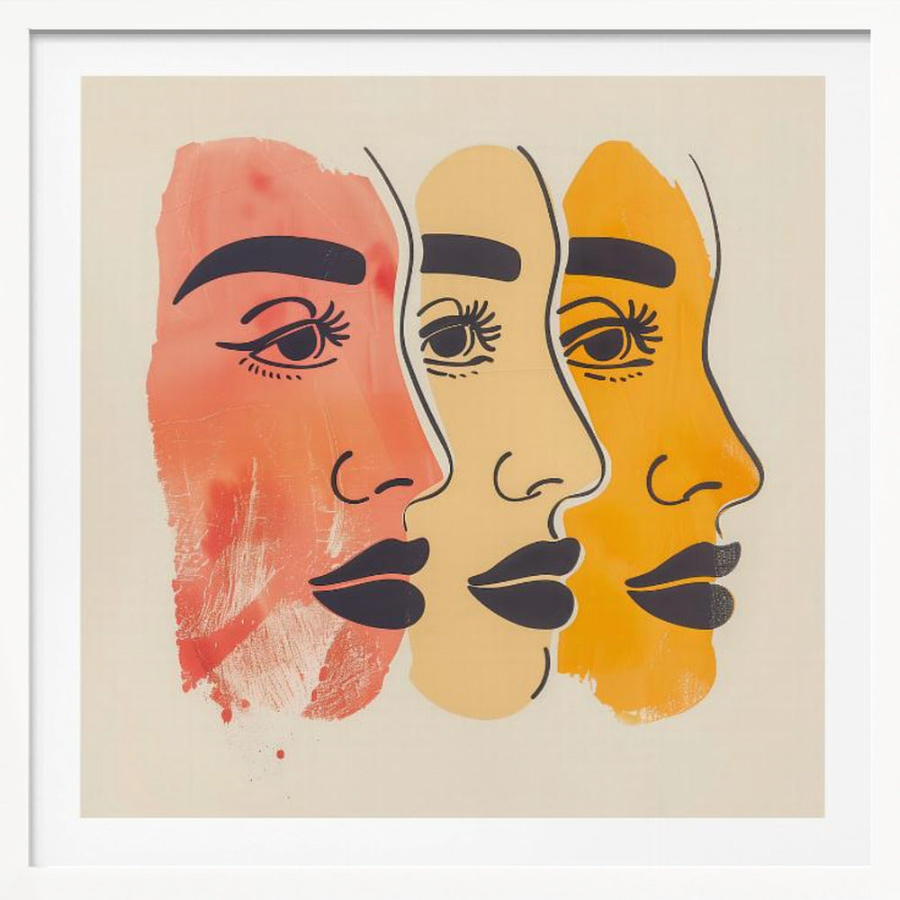 Three Faces - Poster / Art Print